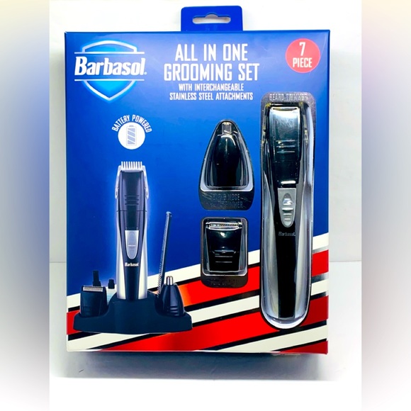 barbasol Grooming Barbasol 7 Piece Allinone Grooming Kit Battery